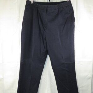 Lands’ End Straight Leg Navy Blue Women’s Pants Size 12 Waist 34 inches